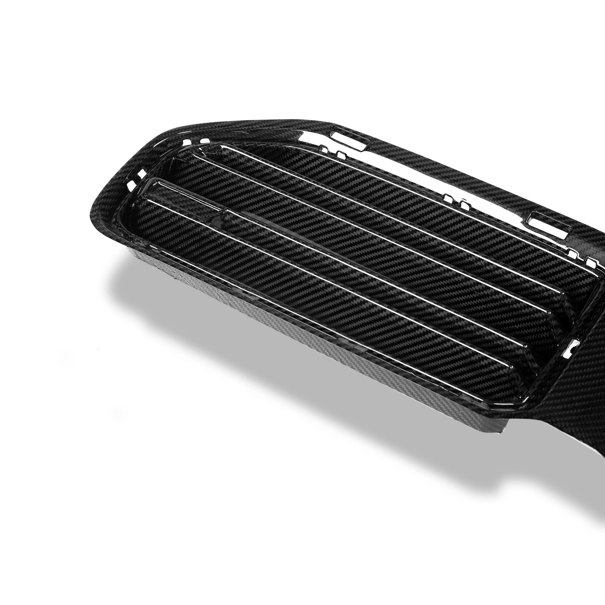 BMW M2 G87 carbon grille side edge profile view
