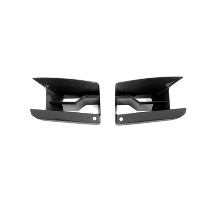 BMW M2 G87 carbon fiber front inlet weave close-up