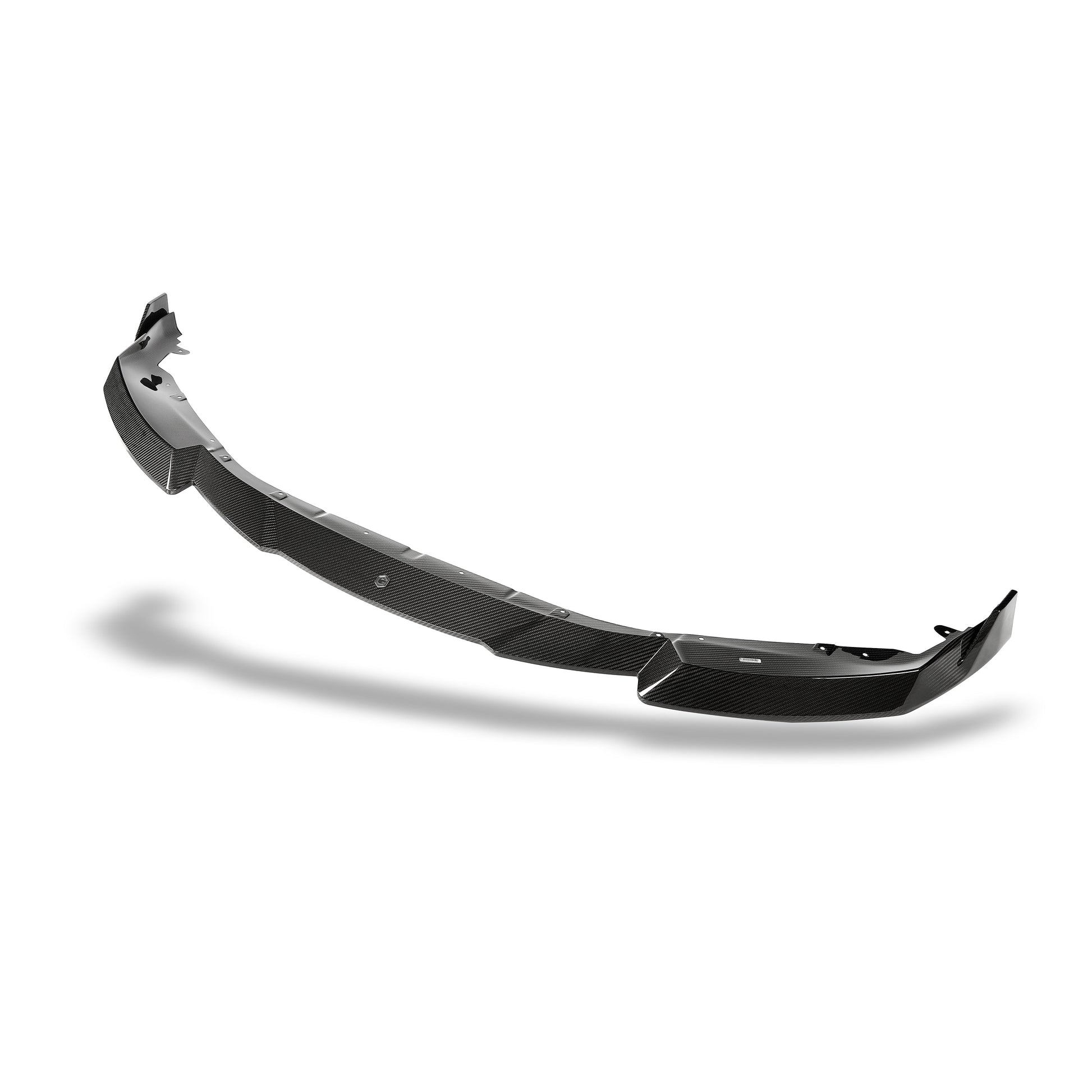 BMW M2 G87 carbon front splitter, detail of the lower flow lines