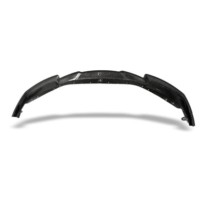 BMW M2 G87 carbon fiber front lip, underside surface view