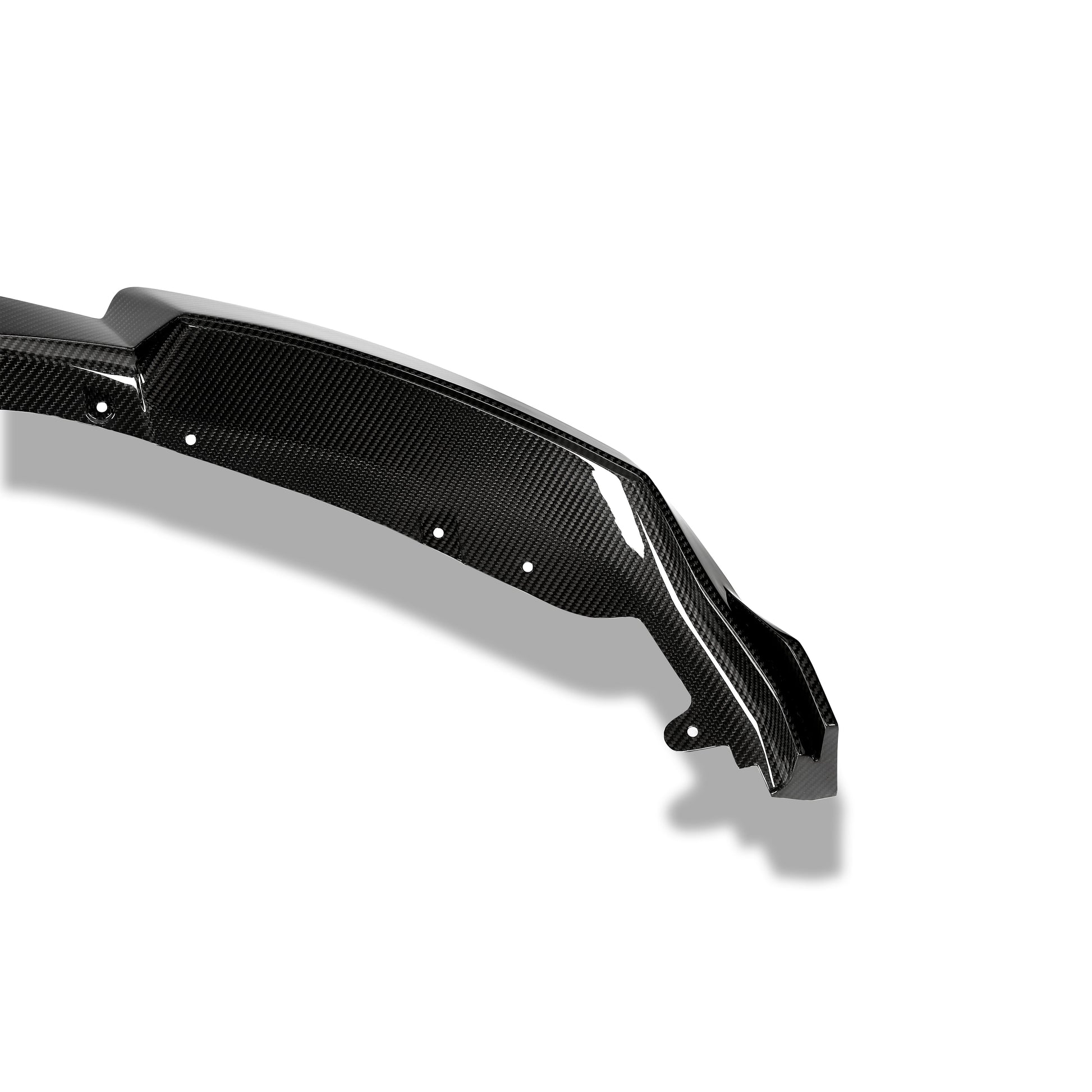 BMW M2 G87 carbon front lip, end section detail