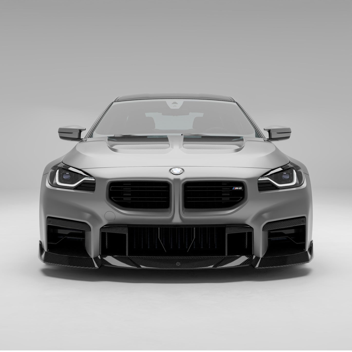 BMW M2 G87 carbon fiber front trim, front bumper center view