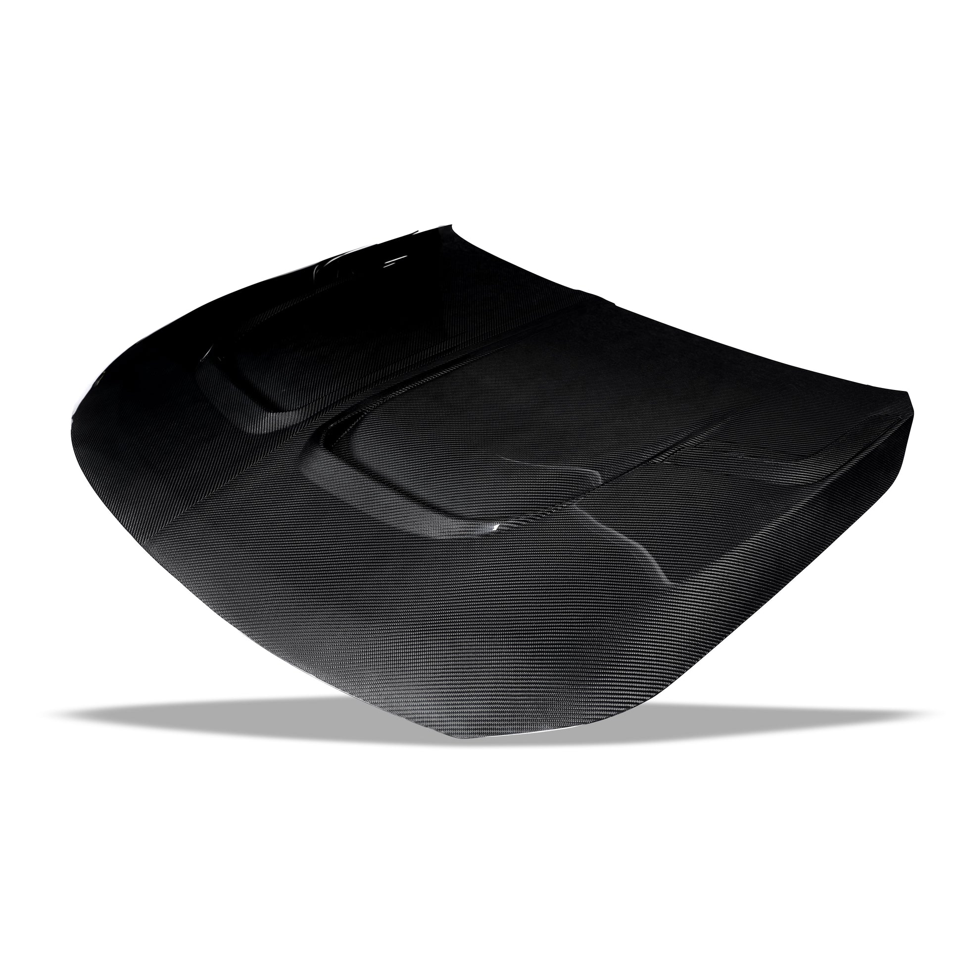 BMW M2 G87 carbon fiber hood fitted on front end