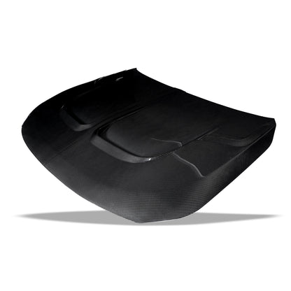 BMW M2 G87 carbon fiber hood fitted on front end