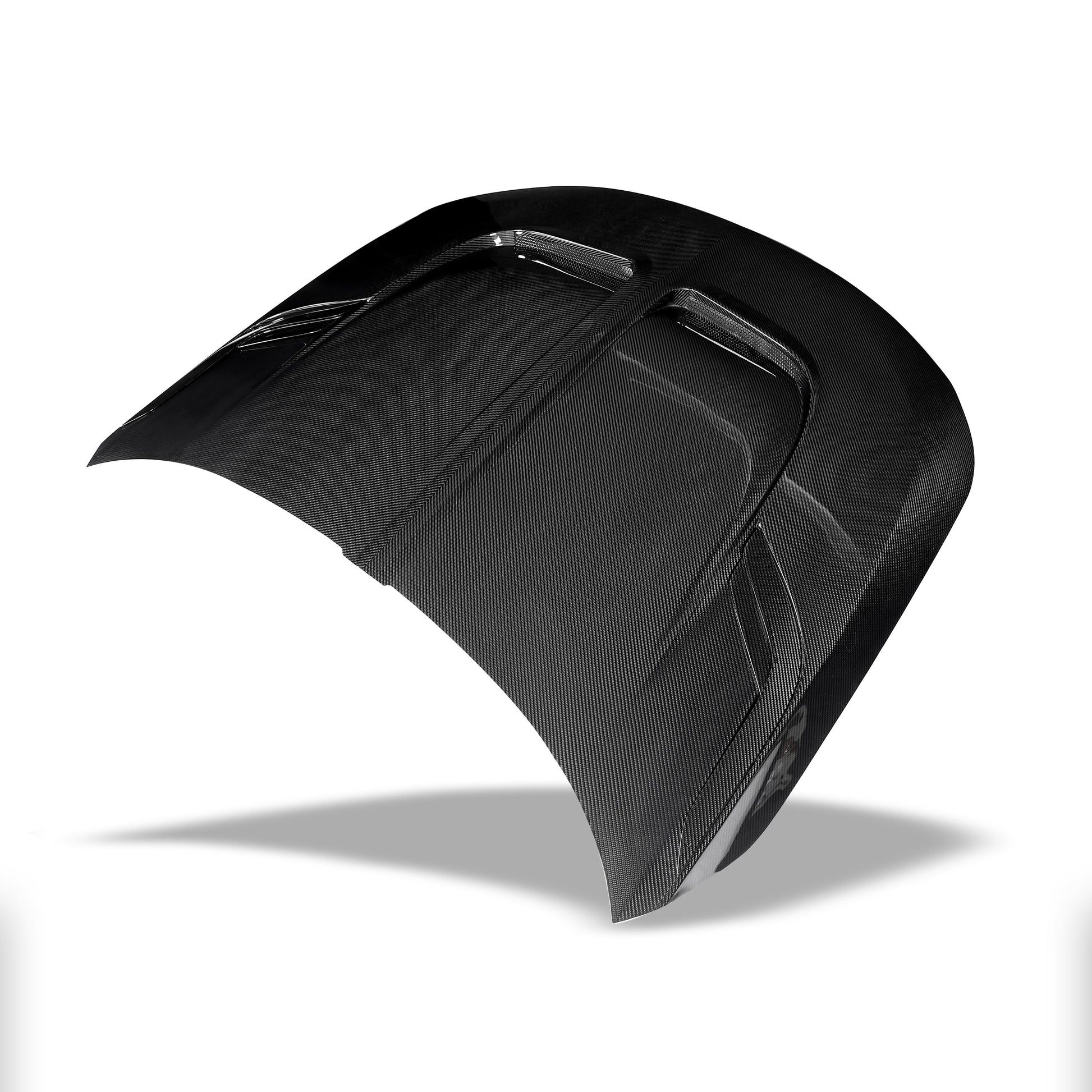 BMW M2 G87 carbon hood underside structure view