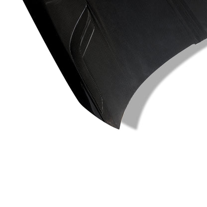 BMW M2 G87 carbon fiber hood vent area detail