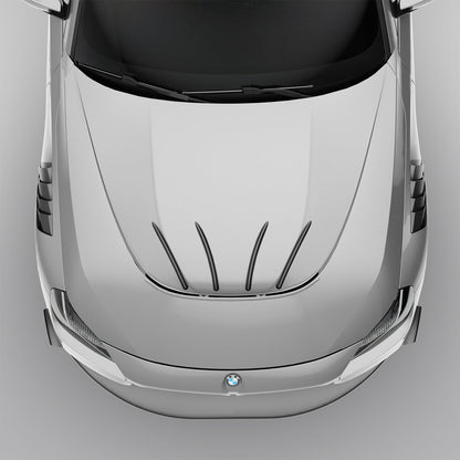 BMW M2 G87 carbon hood, rear edge and cowl detail