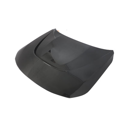 BMW M2 G87 carbon fiber hood, strake channel top view