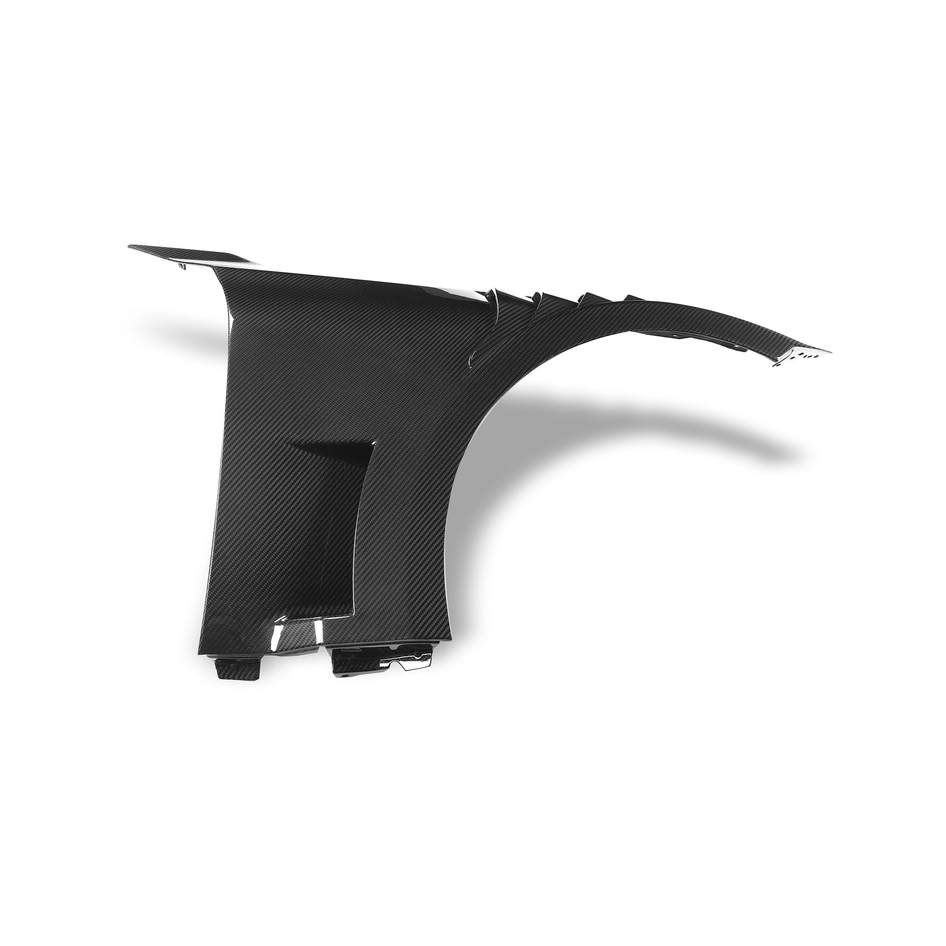 BMW M2 G87 carbon fiber front fender side profile close up