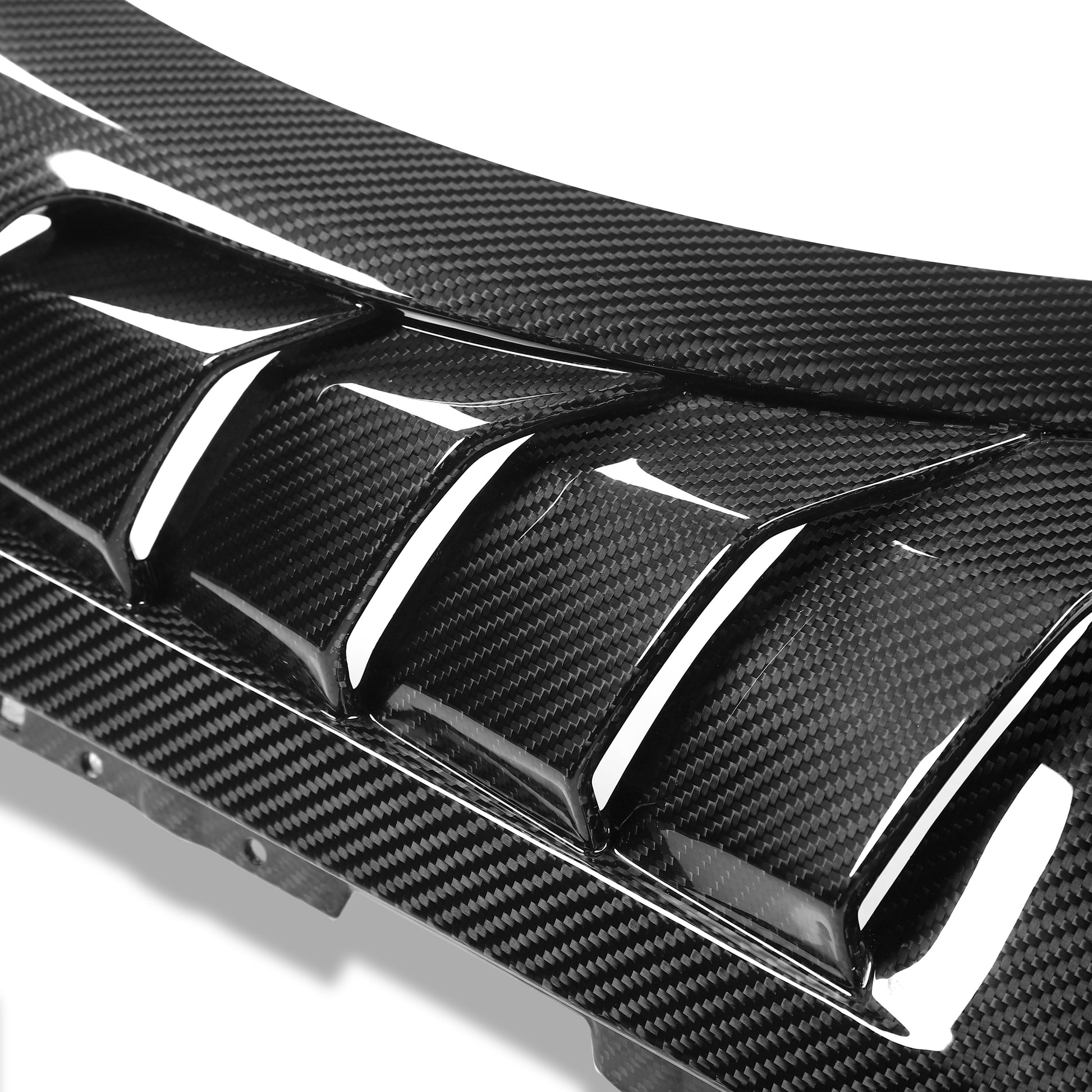 BMW M2 G87 carbon fiber front fender vent opening close up