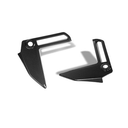 BMW M2 G87 carbon fiber rear canard surface finish view