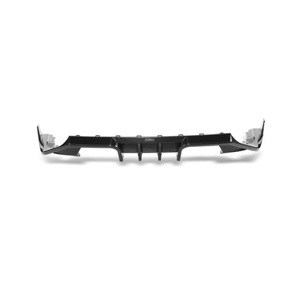BMW M2 G87 carbon fiber rear diffuser fitted on car rear detail