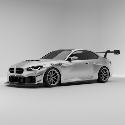 BMW M2 G87 front splitter and air dam, product render view
