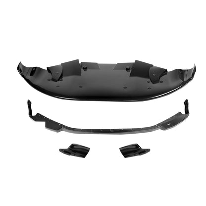 BMW M2 G87 front splitter, lower front lip angle view