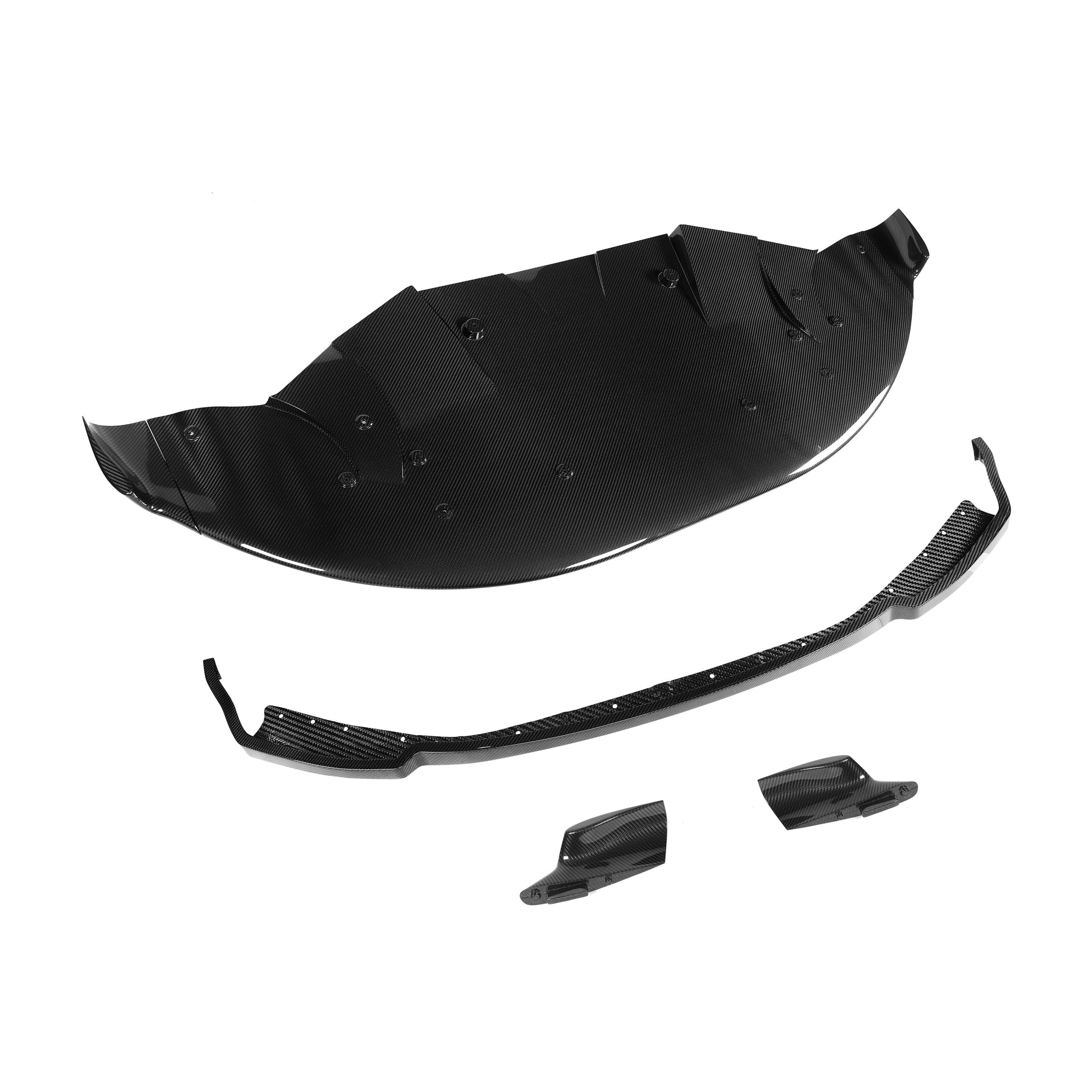 BMW M2 G87 splitter and air dam, side edge profile view