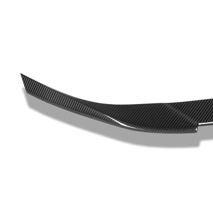 BMW M2 G87 carbon trunk spoiler underside mounting view