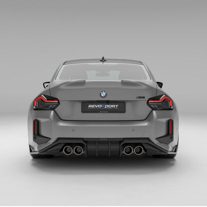 BMW M2 G87 carbon trunk lid rear three-quarter context view
