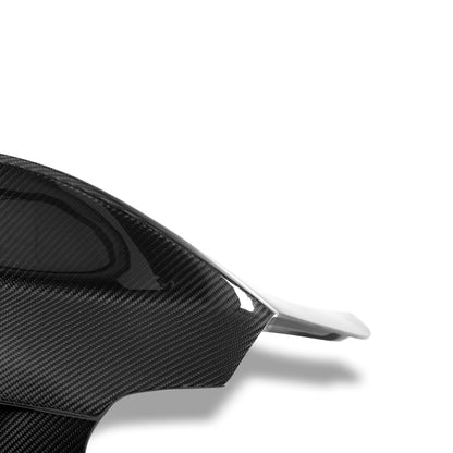 BMW M2 G87 carbon fiber trunk lid underside structure view