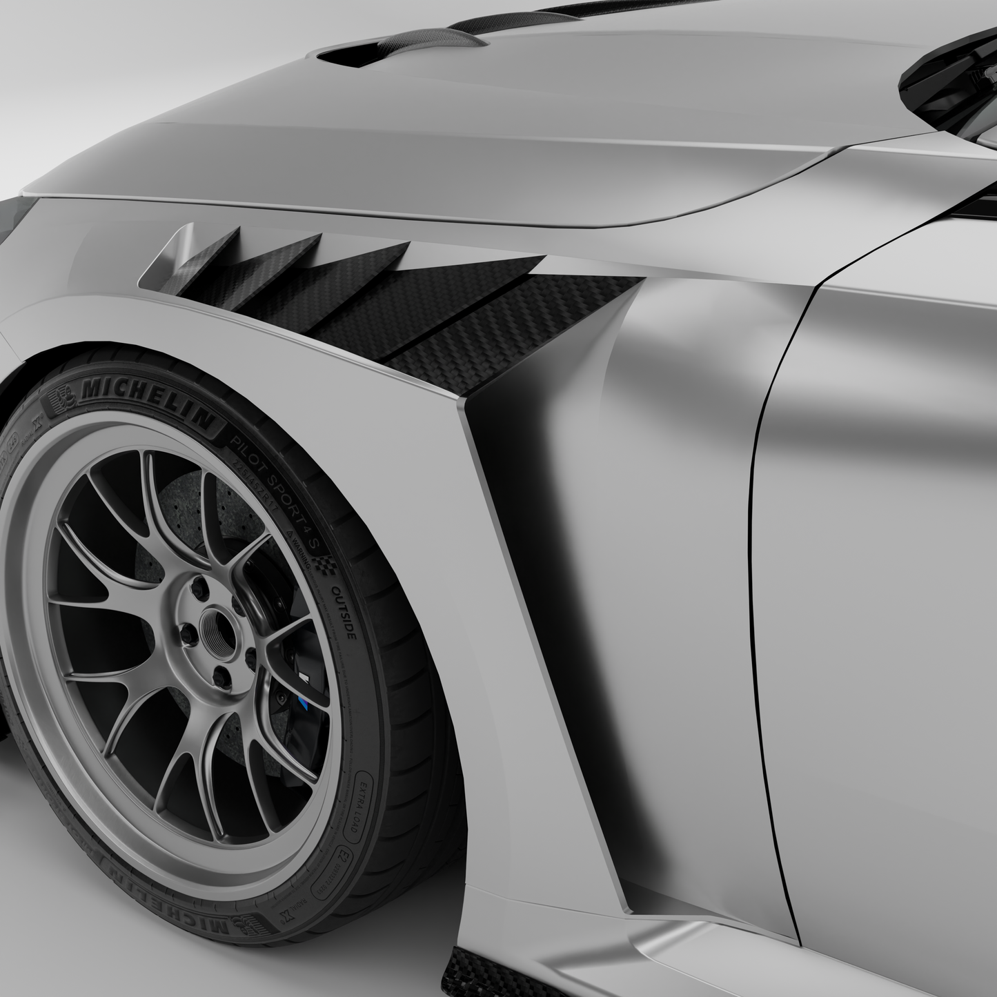 BMW M2 G87 carbon fiber weave texture close up detail