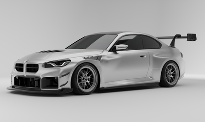 BMW M2 G87 track aero body kit complete side angle