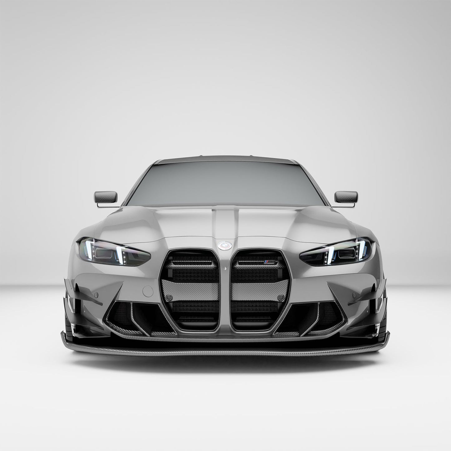 BMW M3 G80 carbon fiber front grille reference detail