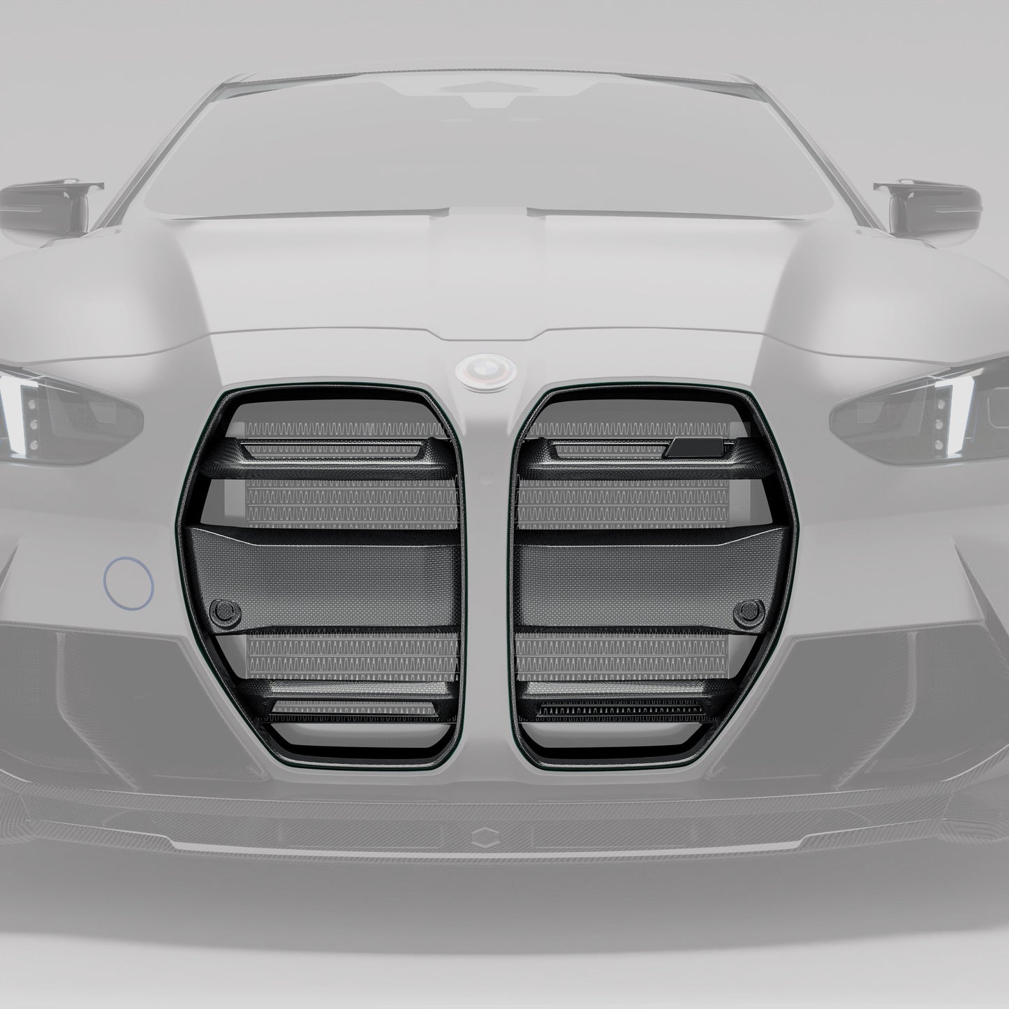 G80 M3 carbon front grille standalone product shot