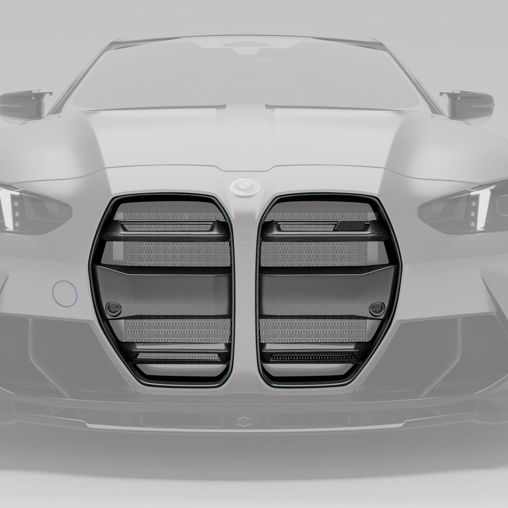 G80 M3 carbon front grille standalone product shot