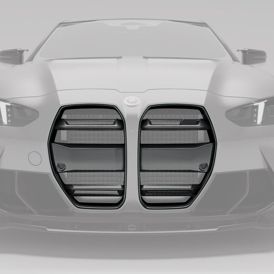G80 M3 carbon front grille standalone product shot