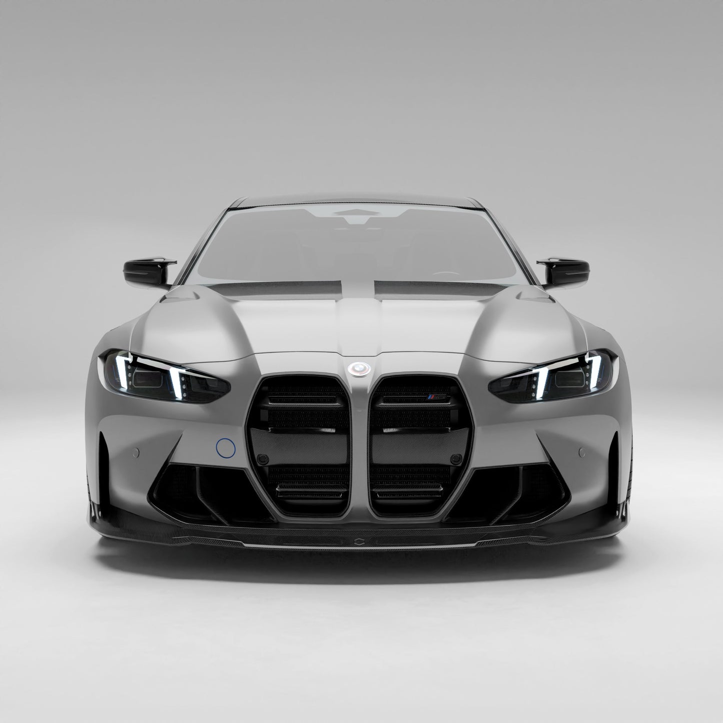BMW M3 G80 carbon fiber front vents and trim front view