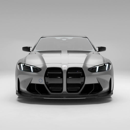 BMW M3 G80 carbon fiber front vents and trim front view