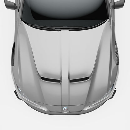 BMW M3 G80 carbon fiber race hood angled product view