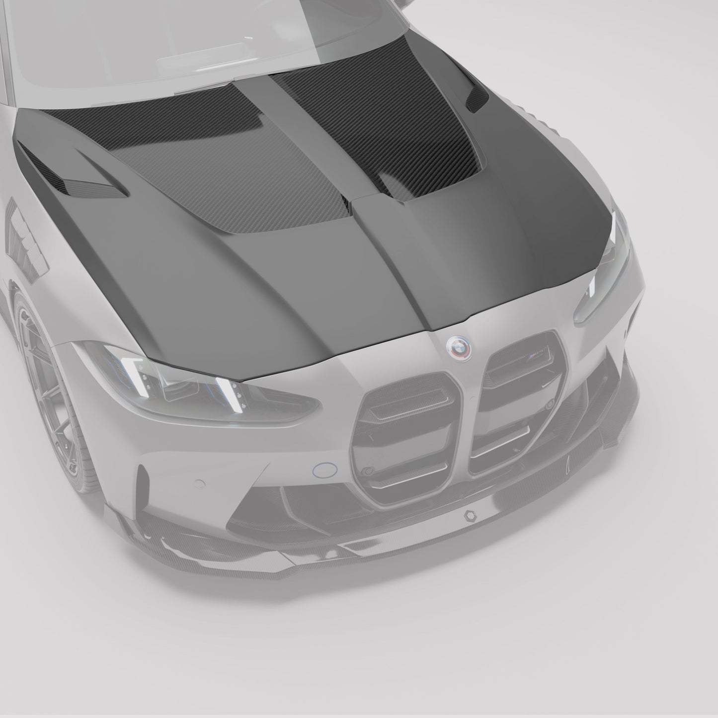BMW M3 G80 carbon fiber hood front vent detail