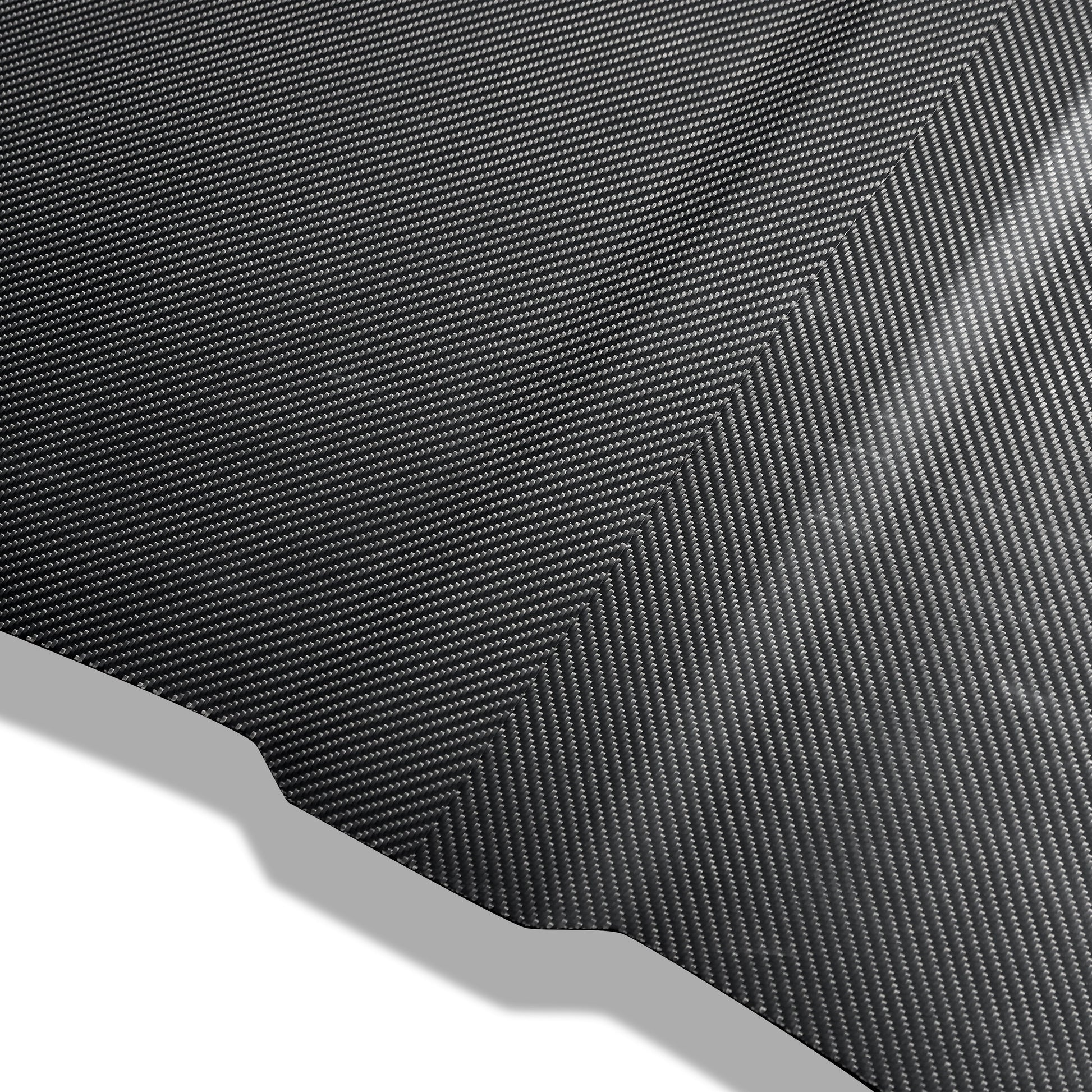 BMW M3 G80 carbon fiber race hood side strake close-up