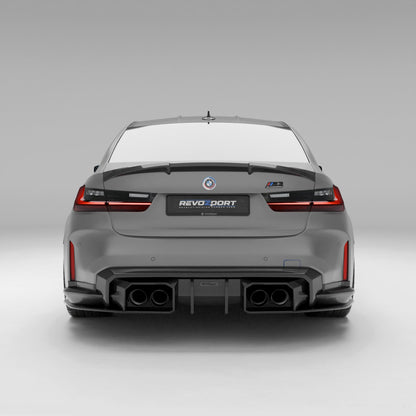 BMW M3 G80 carbon fiber rear diffuser fin section detail