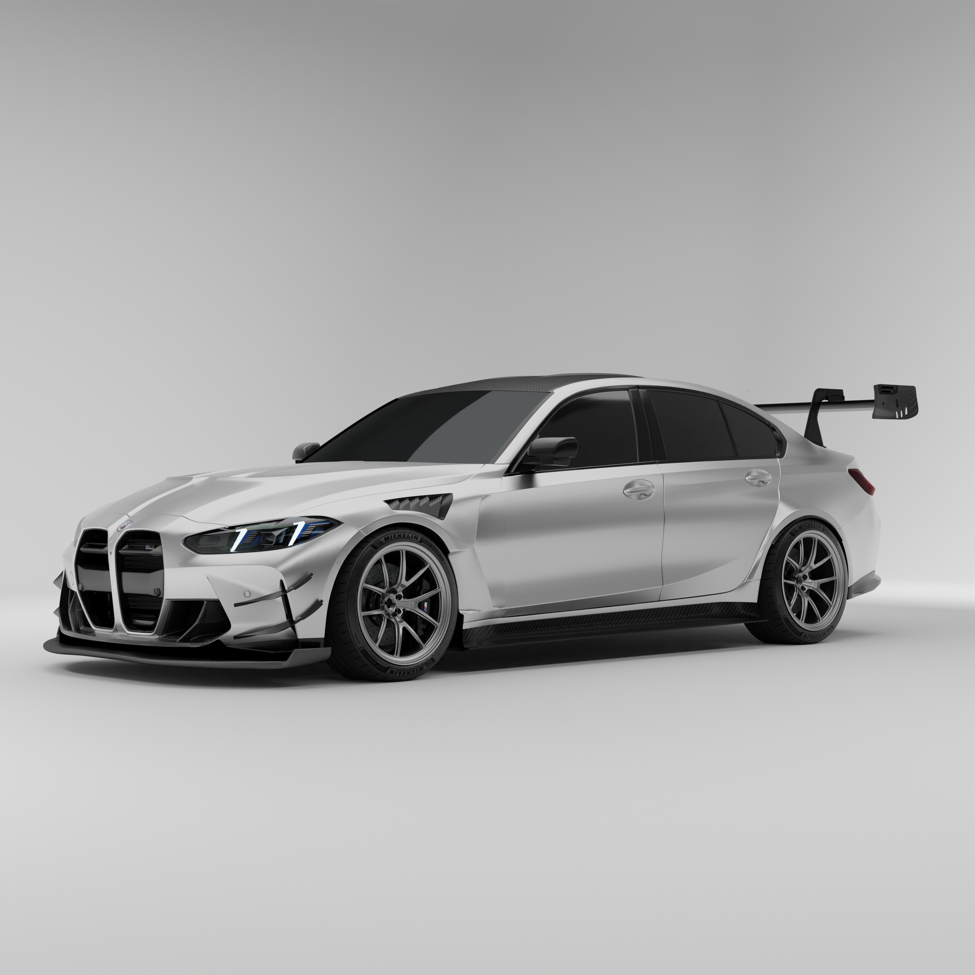 BMW M3 G80 carbon fiber rear wing reference image
