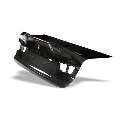 BMW M3 G80 carbon rear trunk surface gloss and texture view