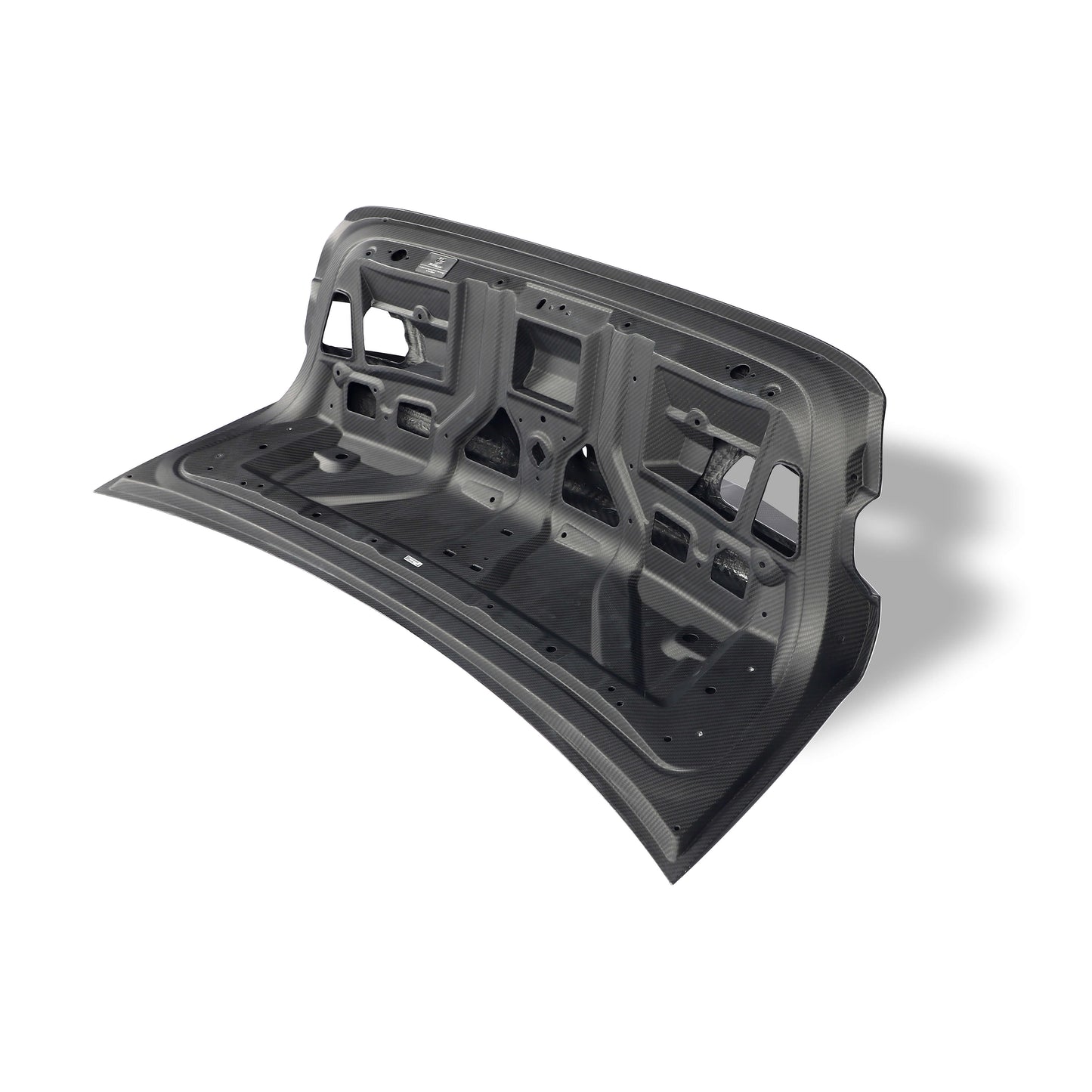 BMW M3 G80 carbon fiber trunk lid full rear profile view