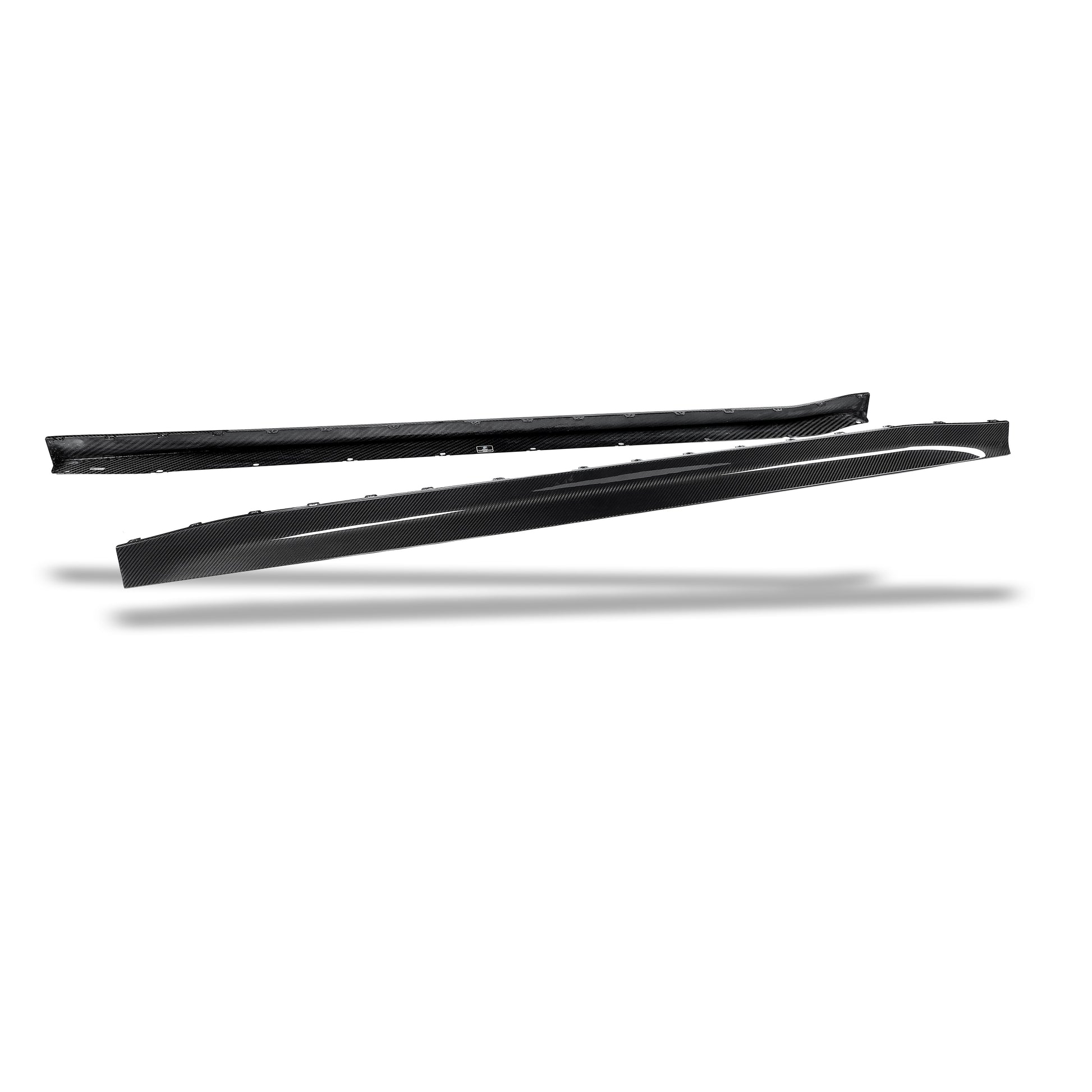BMW M3 G80 carbon side skirt rear section detail shot