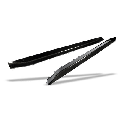 BMW M3 G80 carbon side skirt front section close up