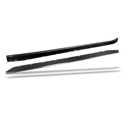 BMW M3 G80 carbon fiber skirt contour profile close up