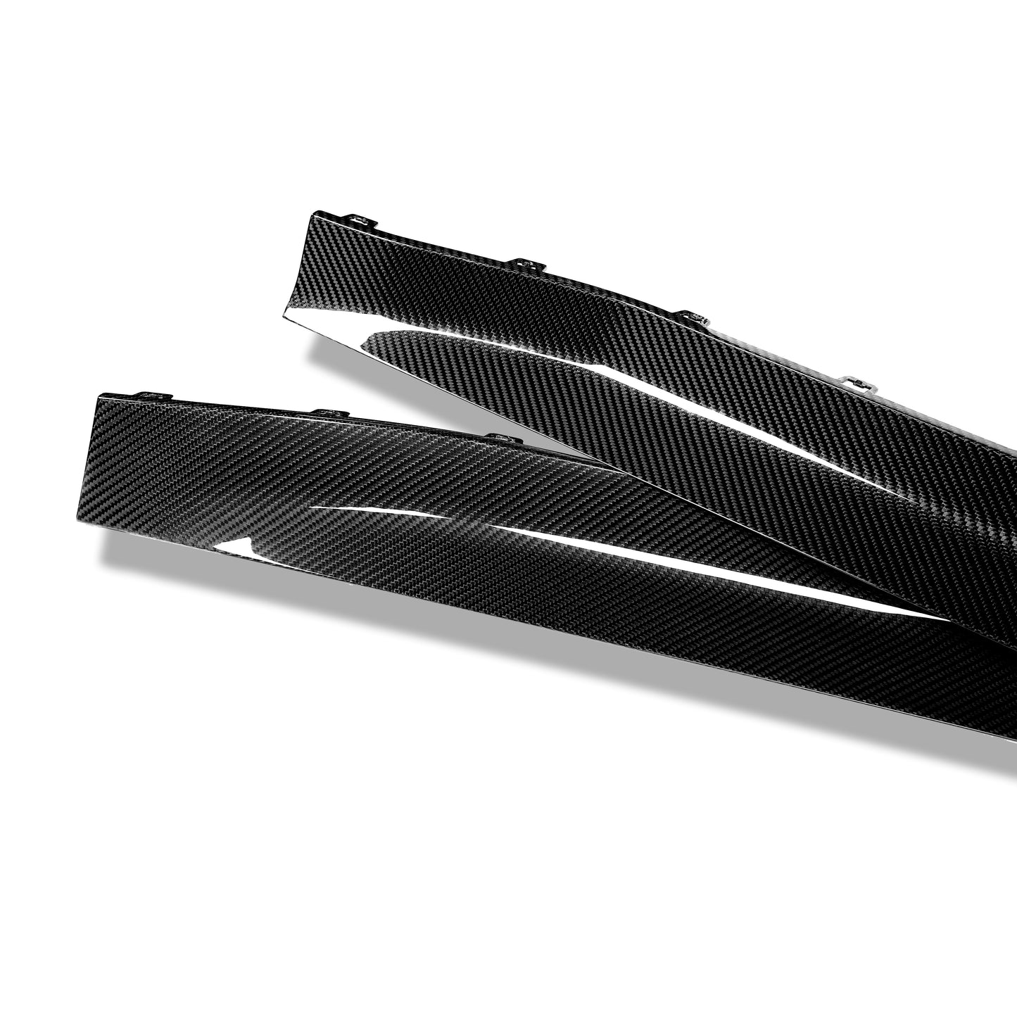 BMW M3 G80 carbon side skirt mounting underside detail