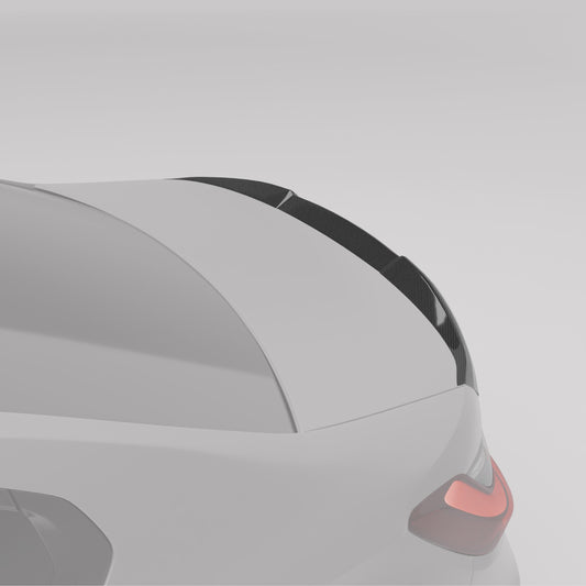 BMW M3 G80 carbon fiber spoiler ducktail profile shot