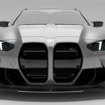 BMW M3 G81 Touring carbon fiber front grille with ACC, front view