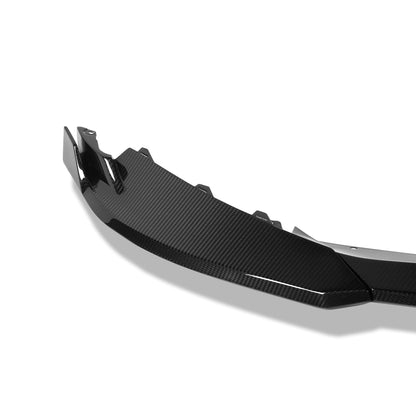 BMW M3 G81 carbon fiber front lip end fin detail
