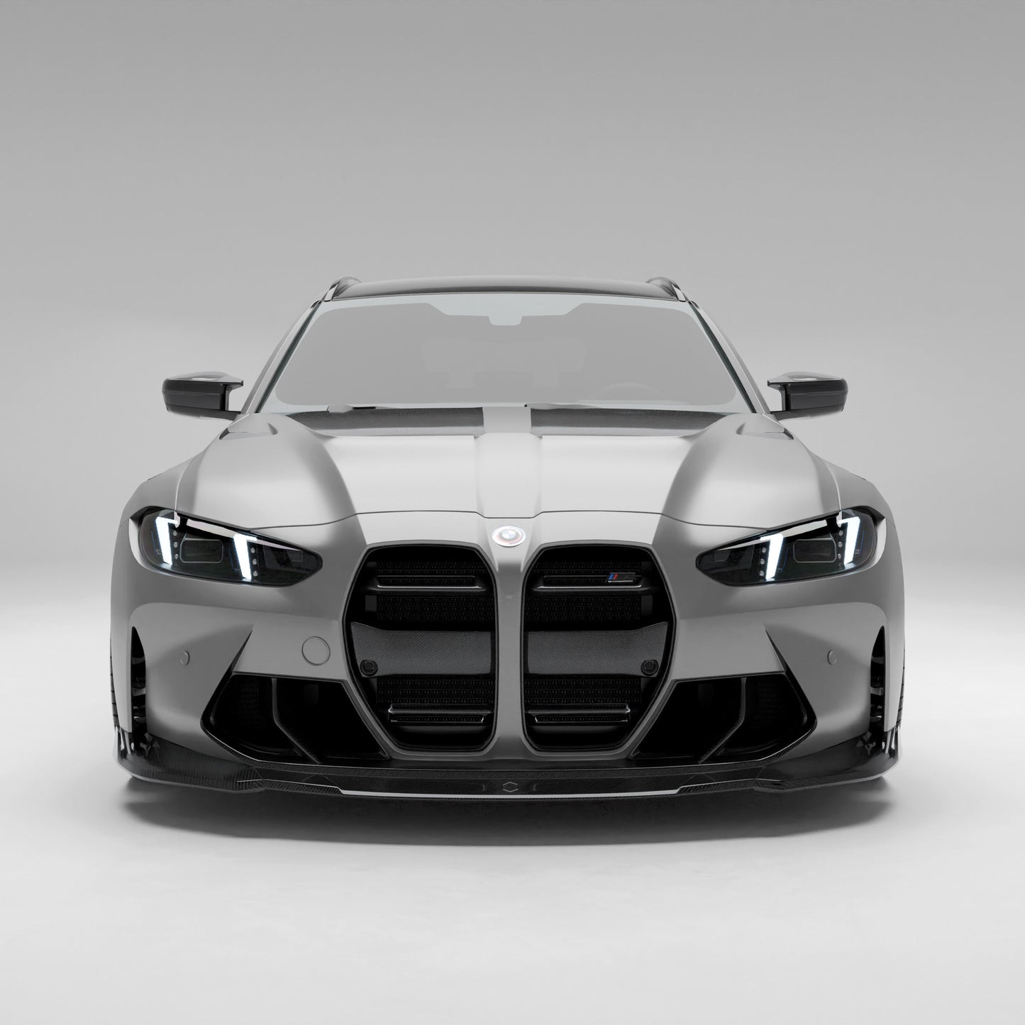 BMW M3 G81 carbon fiber front trim straight on front view
