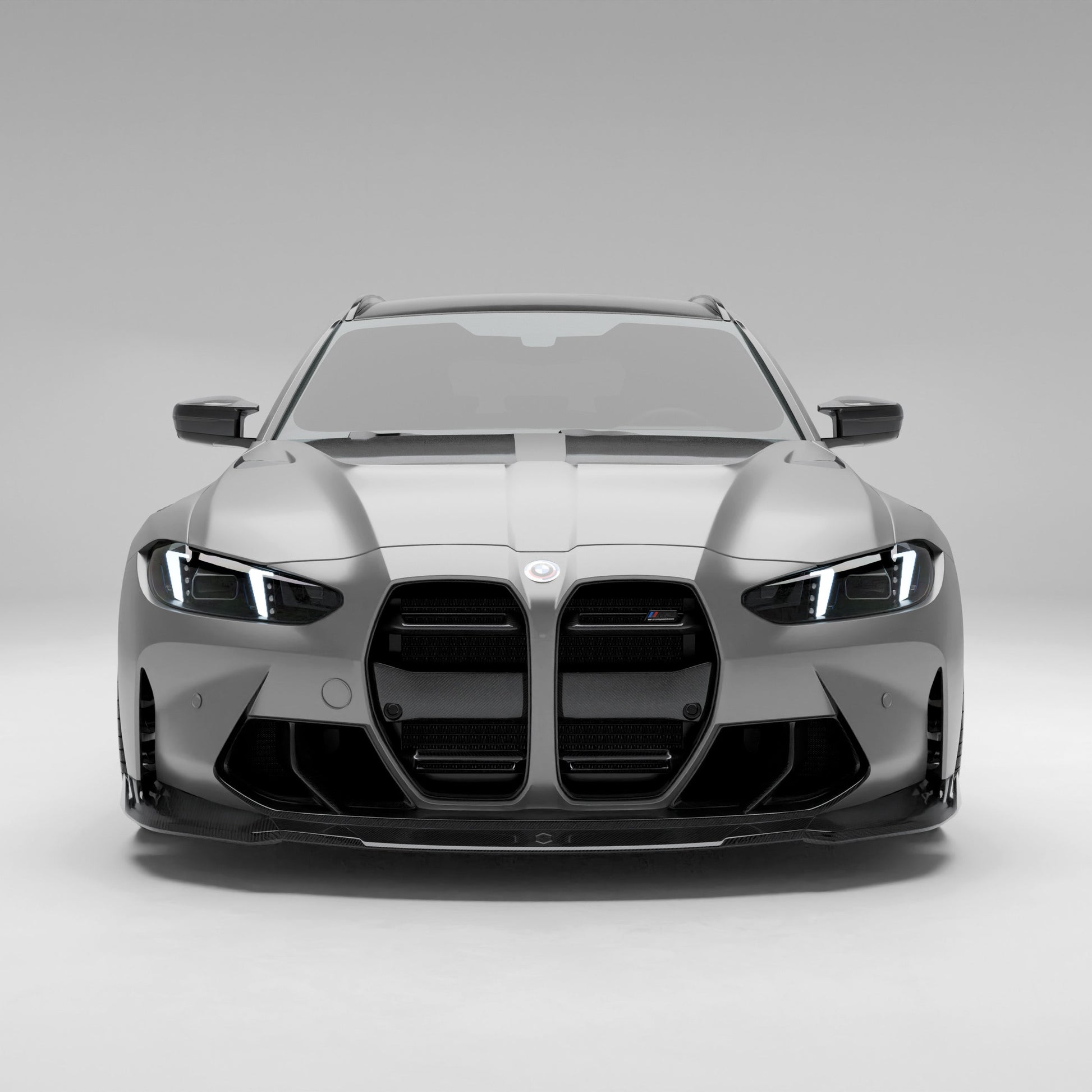 BMW M3 G81 carbon fiber front trim straight on front view