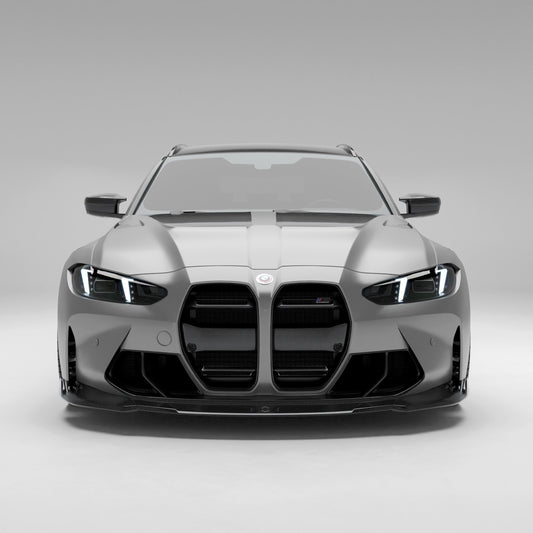 BMW M3 G81 carbon fiber front trim straight on front view