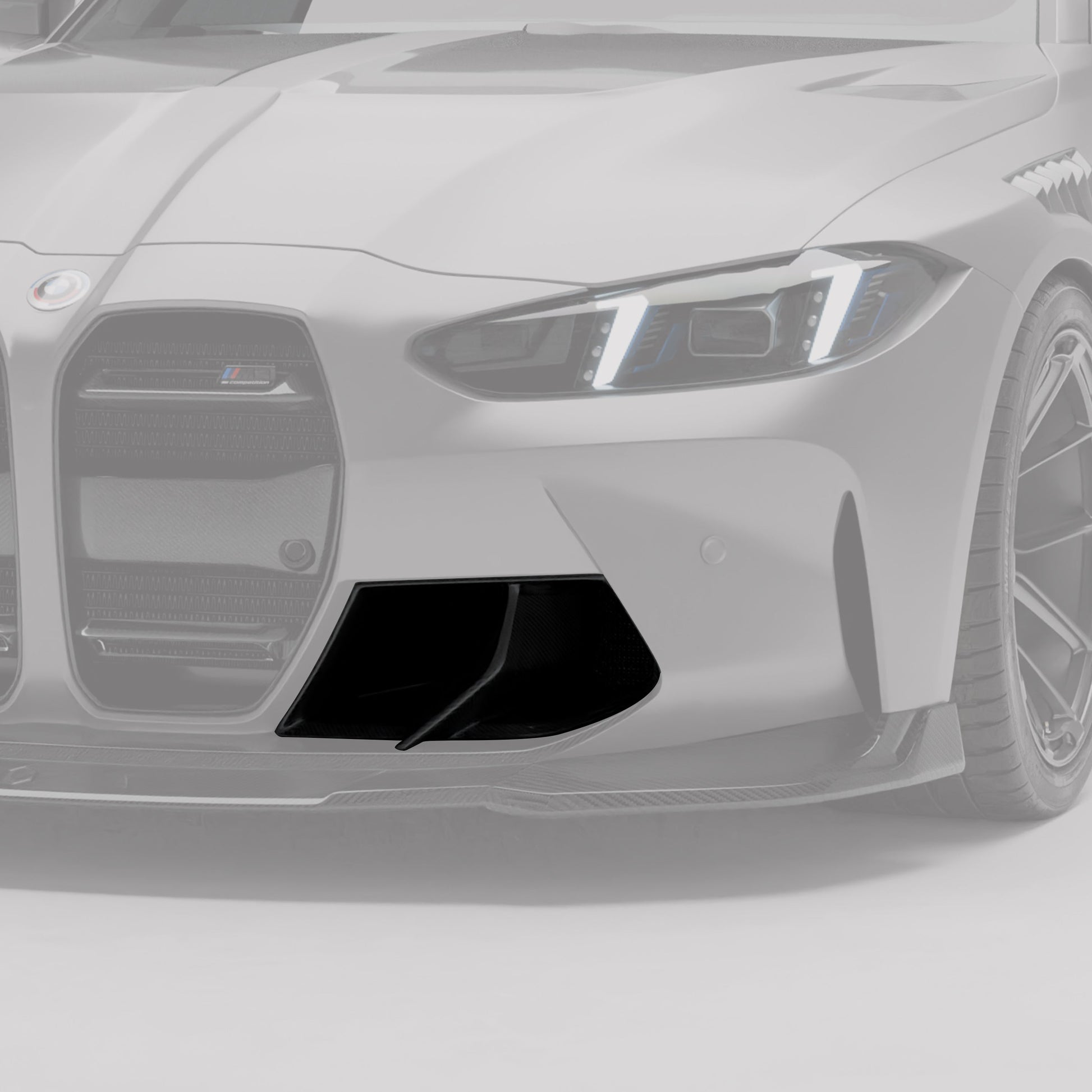 BMW M3 G81 carbon fiber front vents front bumper view