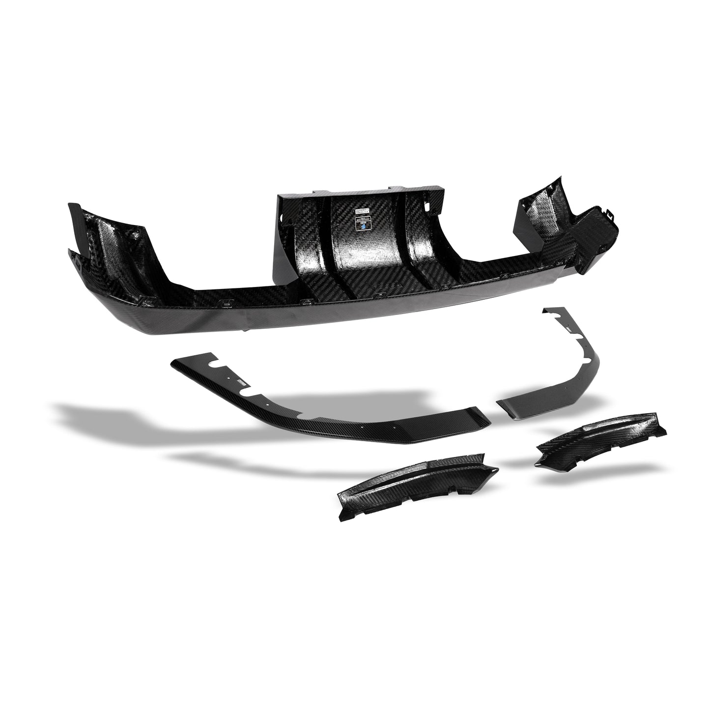 BMW M3 G81 carbon fiber rear diffuser underside contour detail