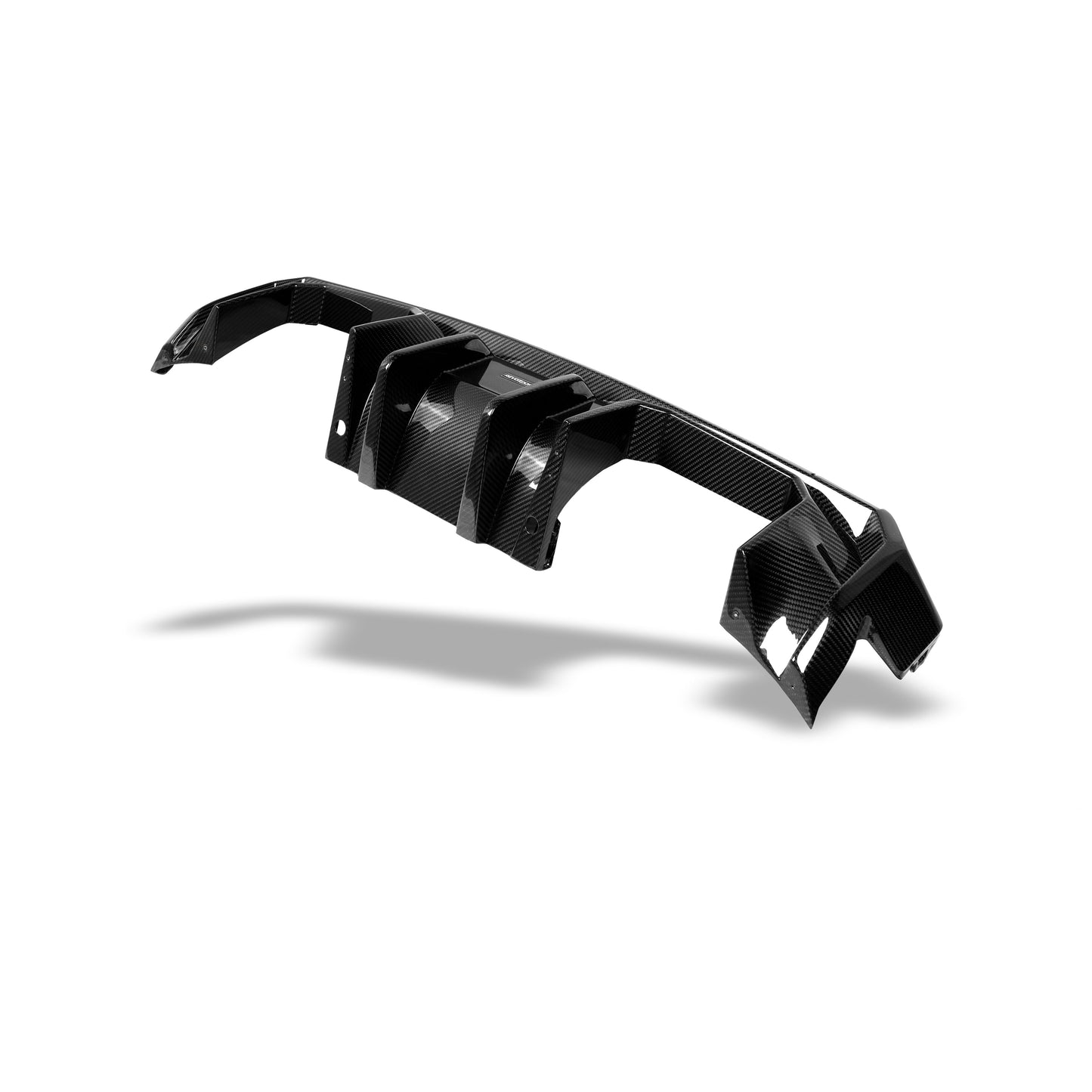 BMW M3 G80 carbon fiber rear diffuser full rear fitment view